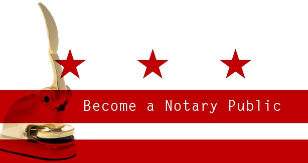Image of Notary Stamp and DC Flag